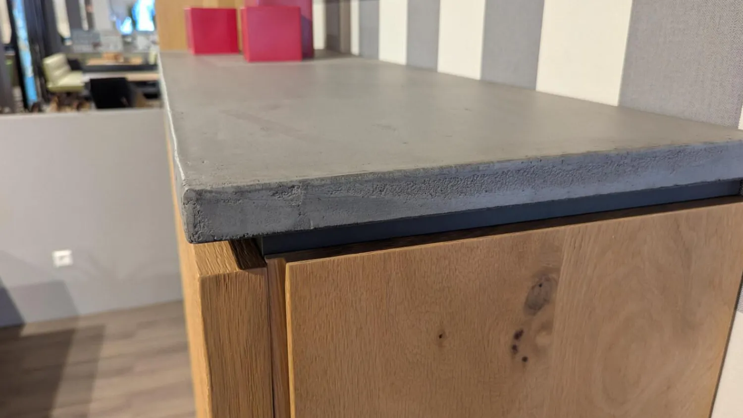 Habufa Vitrinen & Highboards|Highboard Calvi Eiche Dickfurnier Natur Absatz Beton