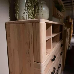 Natura Vitrinen & Highboards|Highboard Cartago Astbuche Massiv