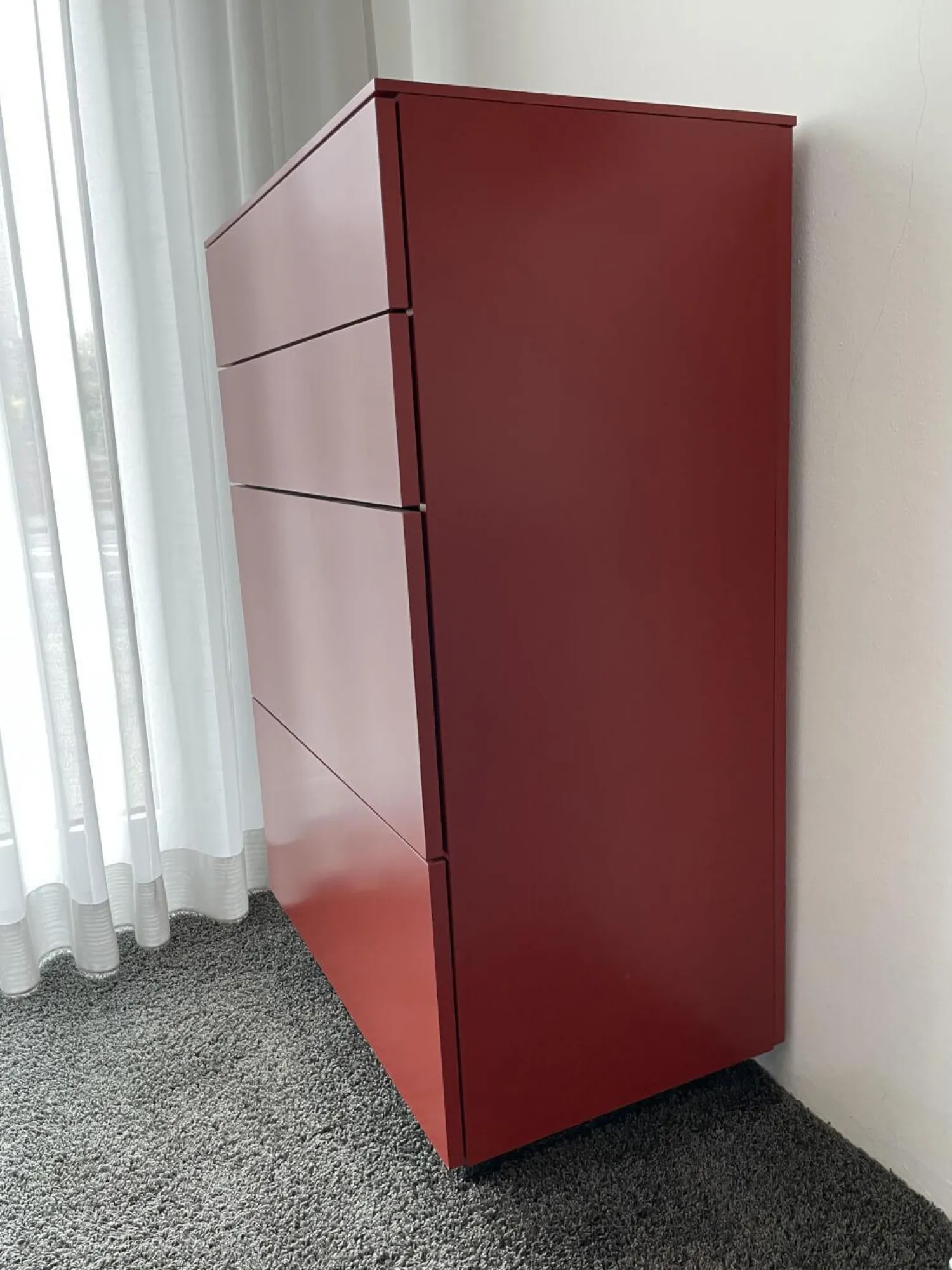 Sudbrock Vitrinen & Highboards|Highboard Cubo Indisch Rot