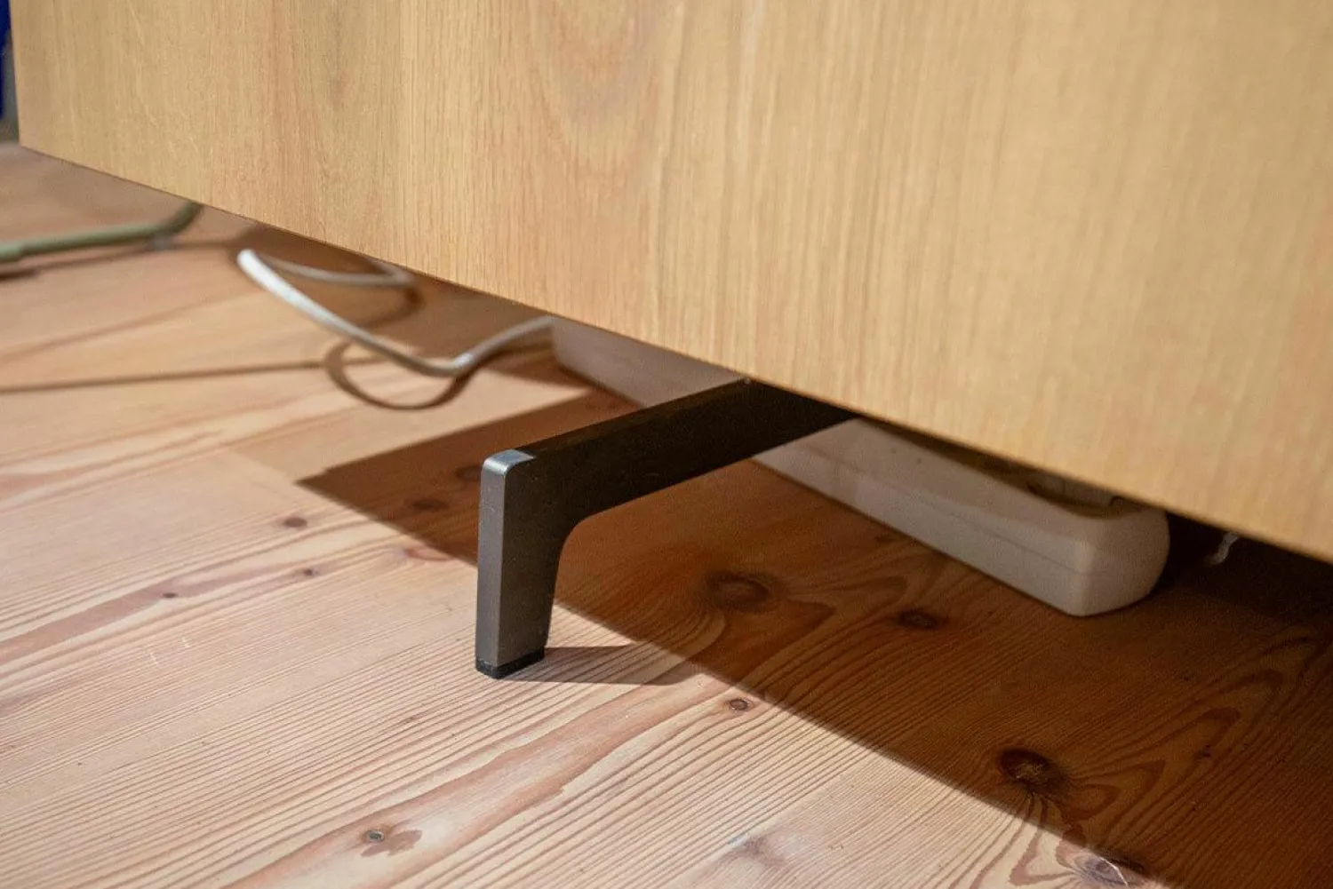 Team 7 Vitrinen & Highboards|Highboard Cubus Eiche Weßgeölt Gestell Bronze Matt Innenfach aus Glas