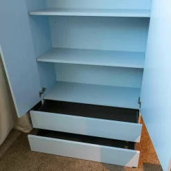 IRO Vitrinen & Highboards|Highboard Gallery M Merano Lack Eisblau