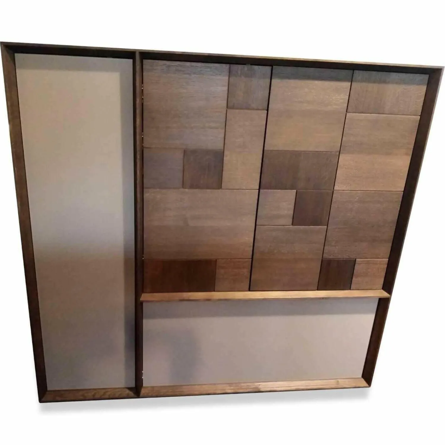 Pönnighaus Vitrinen & Highboards|Highboard MU370 Grau Weiß EOL Wildeiche