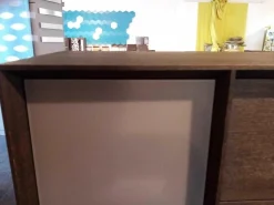 Pönnighaus Vitrinen & Highboards|Highboard MU370 Grau Weiß EOL Wildeiche