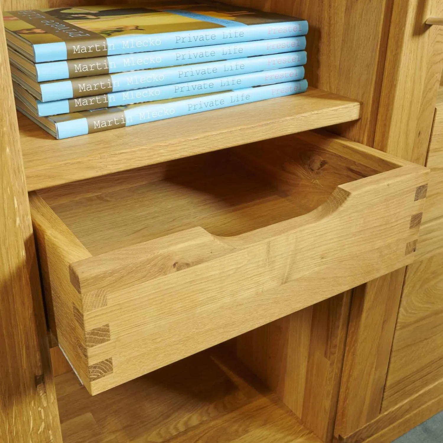 Decker Vitrinen & Highboards|Highboard Pablo Wildeiche Natur Geölt Inklusive Beleuchtung