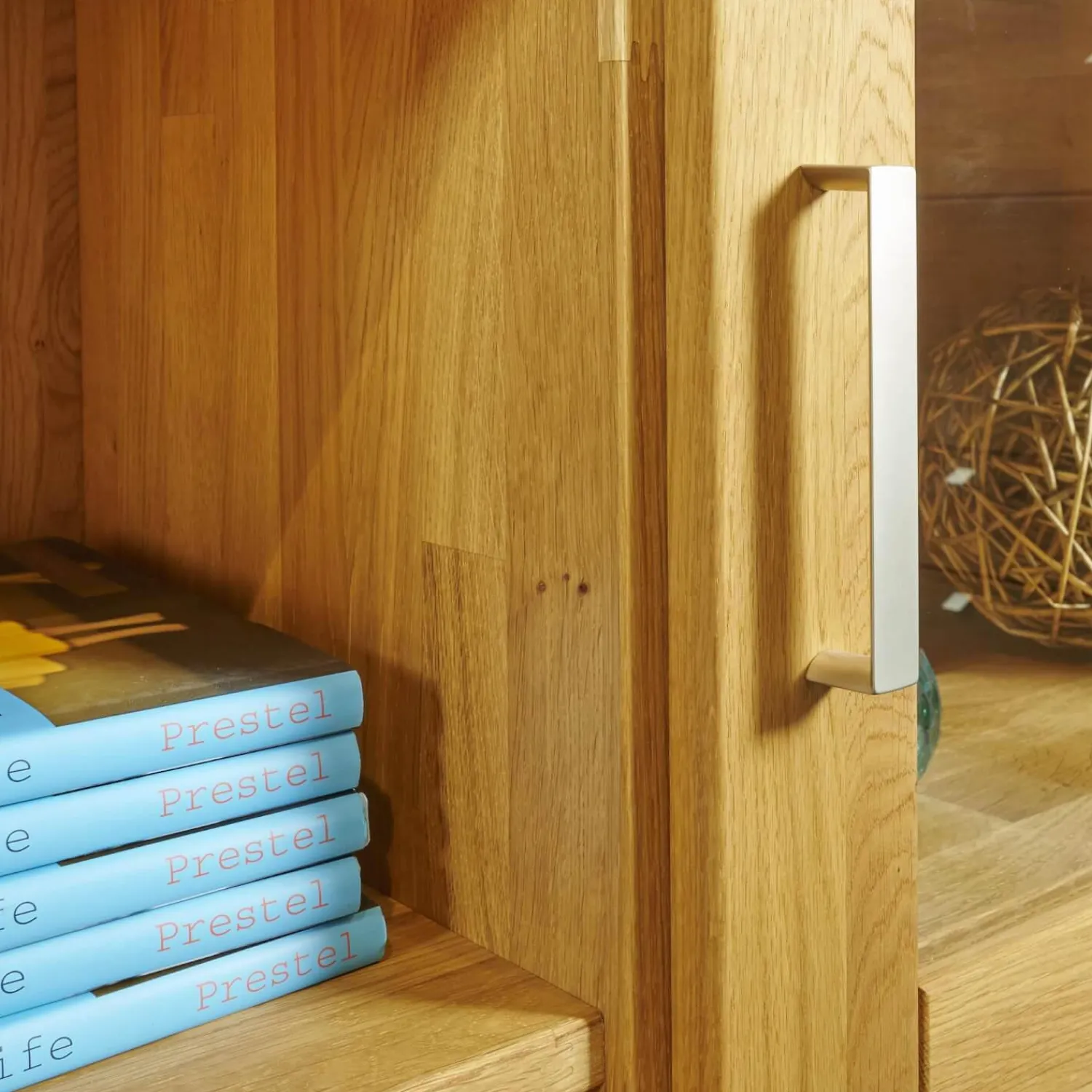 Decker Vitrinen & Highboards|Highboard Pablo Wildeiche Natur Geölt Inklusive Beleuchtung