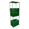 USM Haller Vitrinen & Highboards|Highboard Pulverbeschichteter Stahl USM Grün Chrom
