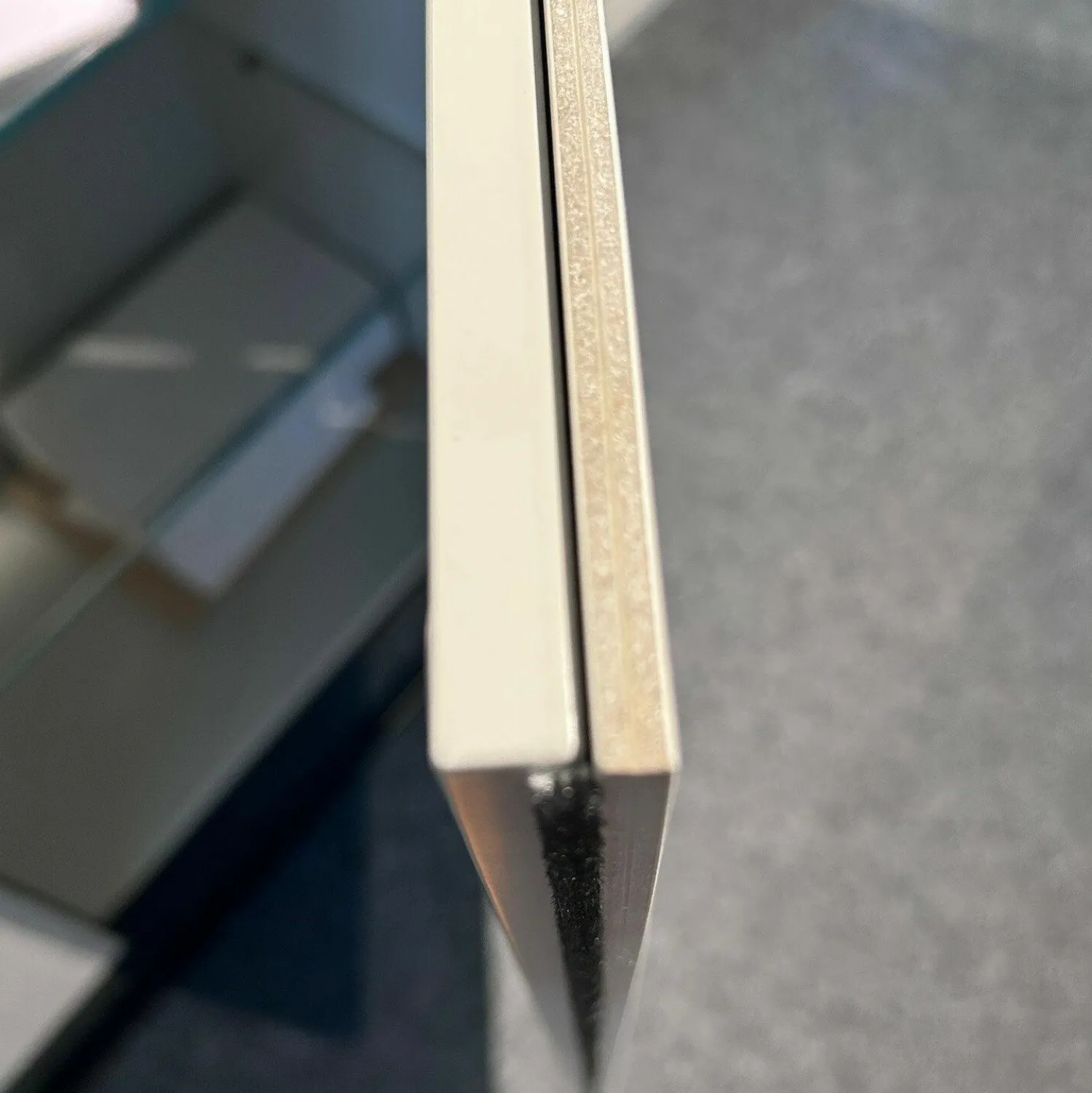 Kettnaker Vitrinen & Highboards|Highboard Soma Lack Steingrau Abdeckplatte Beton Grau Mit Beleuchtung