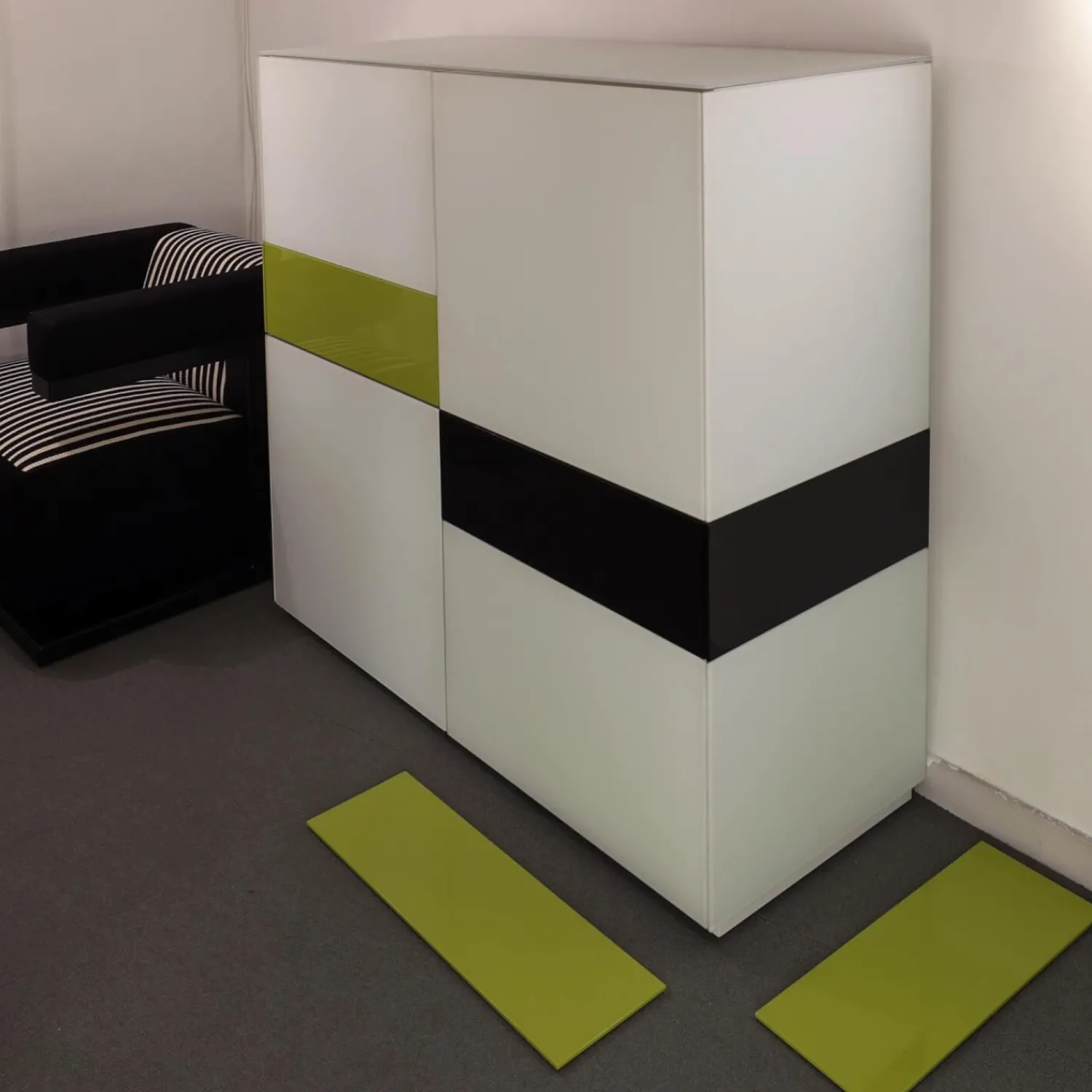 Kettnaker Vitrinen & Highboards|Highboard Soma Lack Weiß Mit Wechselbaren Seitenblenden