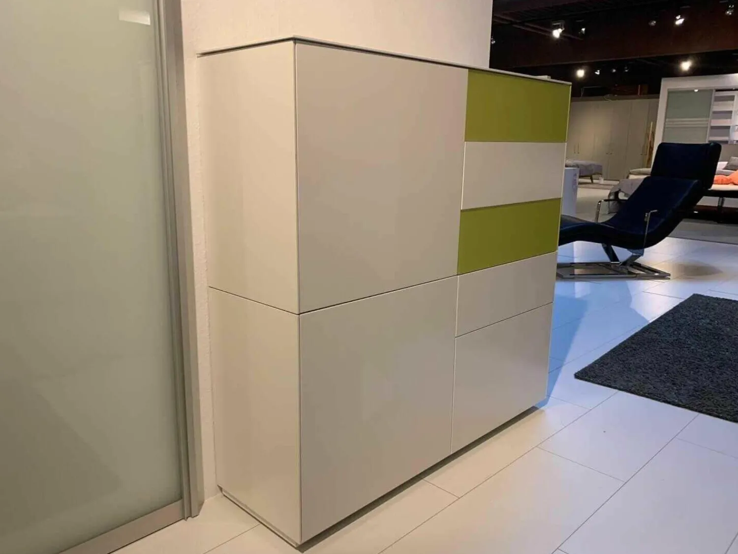 Kettnaker Vitrinen & Highboards|Highboard Soma Weiß Kernnussbaum Lemon