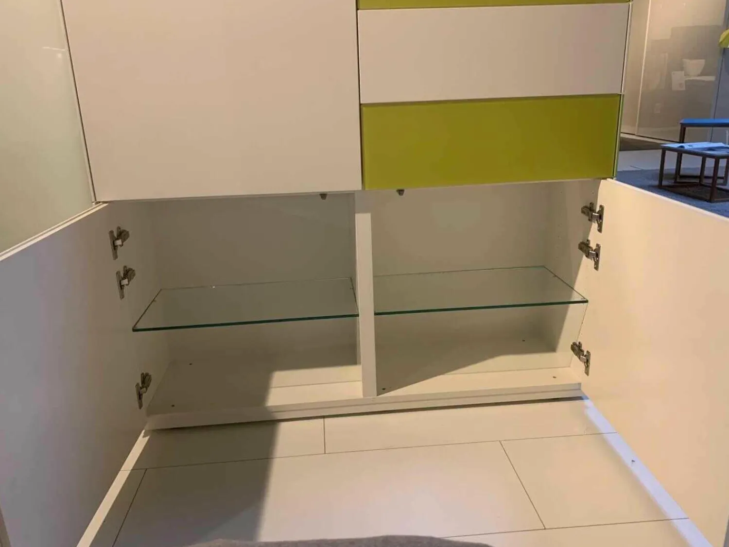 Kettnaker Vitrinen & Highboards|Highboard Soma Weiß Kernnussbaum Lemon