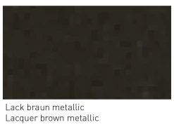 Renz Vitrinen & Highboards|Highboard Star Lack Braun Metallic Türfronten Räuchereiche