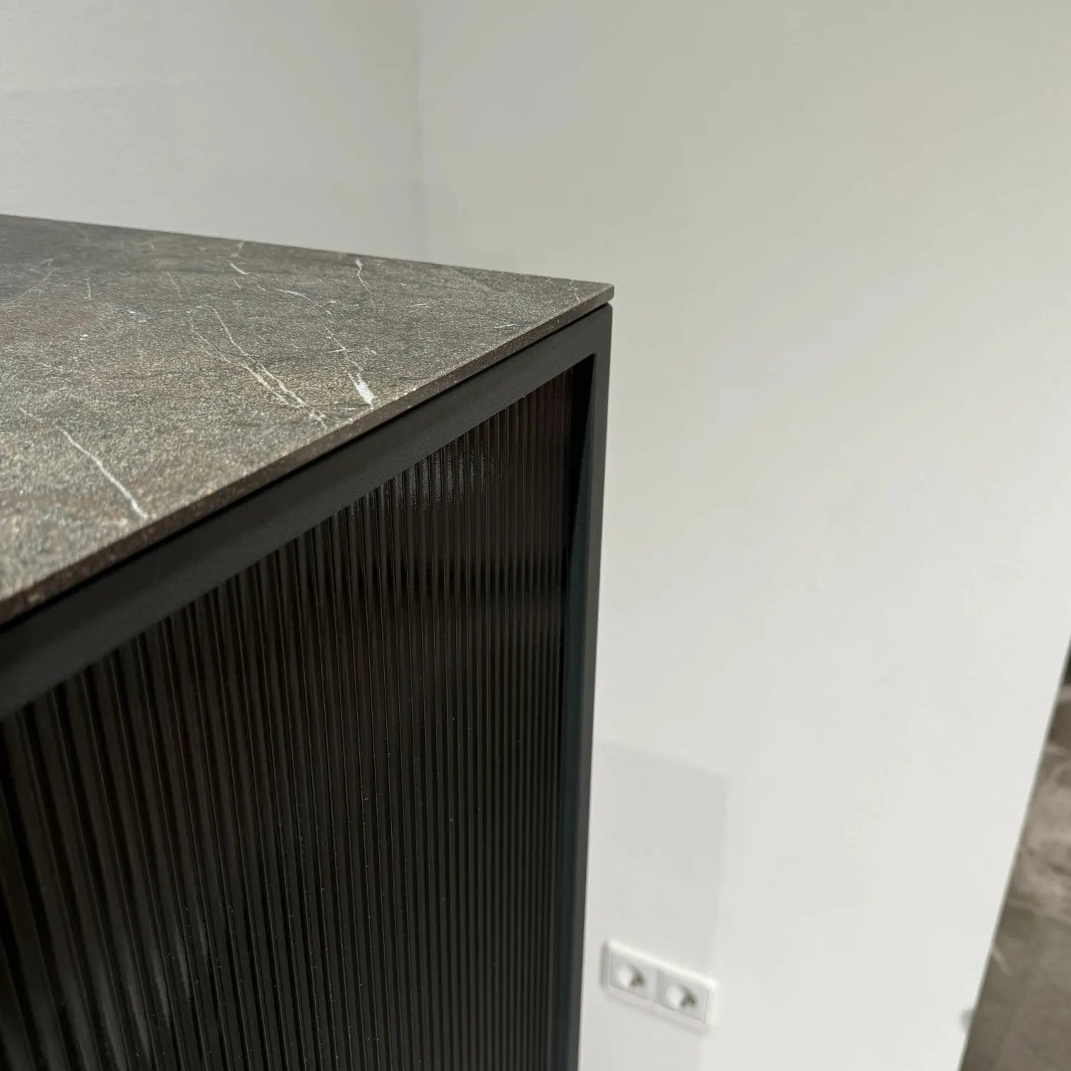 Mobliberica Vitrinen & Highboards|Highboard Terra Korpus Glas Anthrazit Gestell Material Anthrazit