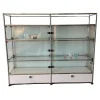 USM Haller Kommoden & Sideboards|Highboard Vitrinenschrank Reinweiss mit Glaselementen
