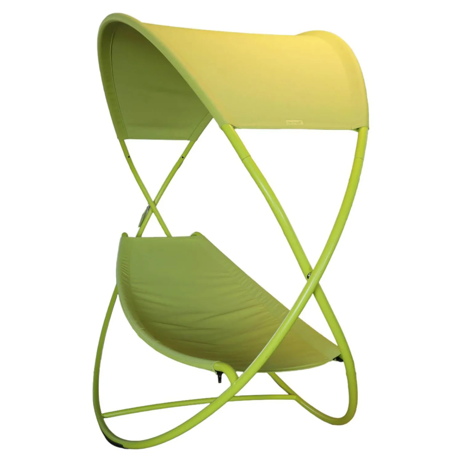 Fermob Gartenliegen|Hängematte Grün Bezug Outdoor Batyline Farbe Eisenkraut Rundgestell Stahl Lackiert