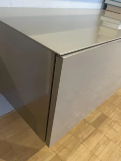 ArtigianMobili Wohnwände & Tv-Lowboards|Hängeschrankkombination Titolo Lack Terra Ombra Grau Braun Hochglanz