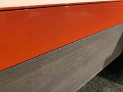 Piure Kommoden & Sideboards|Hänge-Sideboard Nex Box Holz Grau Rot Lack