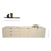 Kettnaker Kommoden & Sideboards|Hänge-Sideboard Soma Glas Steingrau Matt mit 2 Wandborden