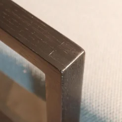 Brühl Loungesessel|Hochlehnsessel Grace Wood Bezug Stoff 4057 61 Blau Grau Gestell Eiche Schwarz Gebeizt Inklusive Hocker