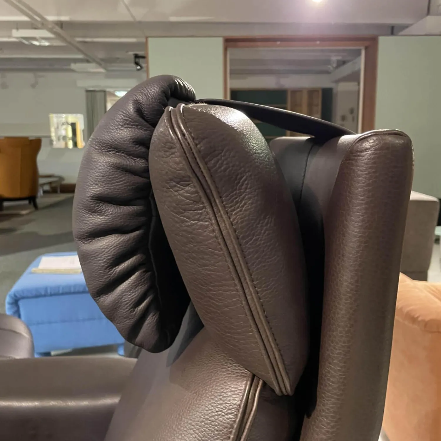 COR Relaxsessel|Hochlehnsessel Zento Bezug Leder 843 Dunkelbraun Elektrisch Verstellbar