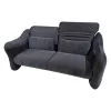 Brühl 2-Sitzer-Sofas|Hochlehnsofa Bongo Bay Stoff 4490 0069 Blau Neigungsverstellbar Mit Kissen