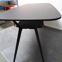 Alias Esstische|Hochtisch Biplane Platte MDF Und Gestell Aluminium Schwarz Lackiert