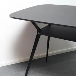 Alias Esstische|Hochtisch Biplane Platte MDF Und Gestell Aluminium Schwarz Lackiert