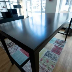 Horgenglarus Esstische|Hochtisch Buche Gebeizt Wenge HG 110 Seidenmatt