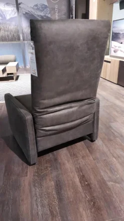 himolla Hocker & Sitzsäcke|Hocker 7112 Type 31 L Verwandelbar Stoff K Nevada Anthrazit Mit Kontrastnaht Mit Rollen