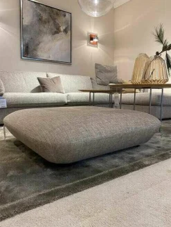 Bielefelder Werkstätten Hocker & Sitzsäcke|Hocker Adam Stoff Enza 222 Farbe 16676 Grau