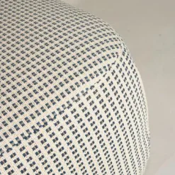 B&B Italia Gartenstühle|Hocker Bay Outdoor Stoff Lamone Weiß Blau Innengestell Stahlrohr