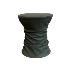 Walter Knoll Hocker & Sitzsäcke|Hocker Bellows 222 H1 Leder Vintage Blue Tourmaline Blau Grau Gestell Holzkonstruktion Mit Gasfeder