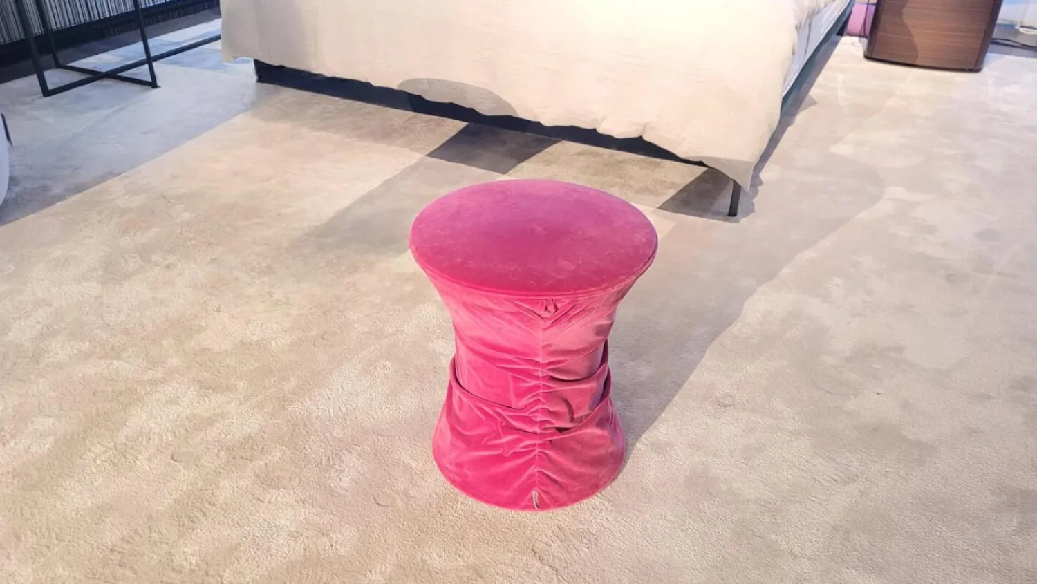 Walter Knoll Hocker & Sitzsäcke|Hocker Bellows Velourstoff Harald 2 612 Rose Rosa