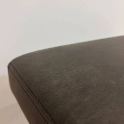 Walter Knoll Hocker & Sitzsäcke|Hocker Berlin Chair Leder Vintage 65 1410 Cigar Schwarz Gestell Profilstahl Hochglanz Verchromt