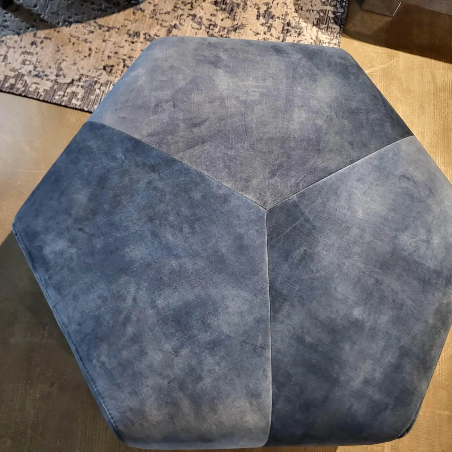 Comfort Republic Hocker & Sitzsäcke|Hocker Franz Stoff Petrol PG IV Schwarz Füße Metall Schwarz