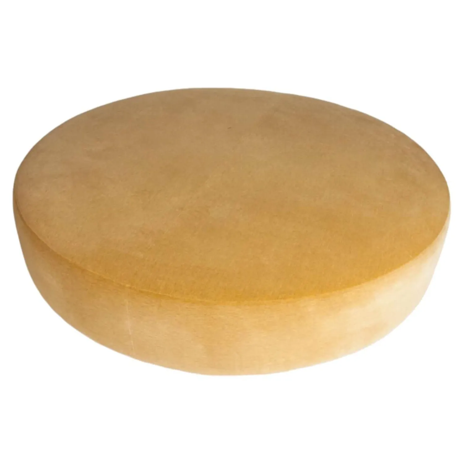 B&B Italia Hocker & Sitzsäcke|Hocker Harry Stoff Luni 2528450 Samt Rustikal Messing Goldgelb Füße Schwarz