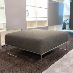 COR Hocker & Sitzsäcke|Hocker Mell Lounge 48200 Stoff 8075 Stahl Metallgestell Verchromt