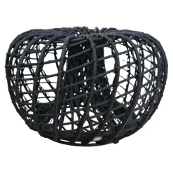 Cane Line Hocker & Sitzsäcke|Hocker Nest Weave Lava Grey Schwarz Grau