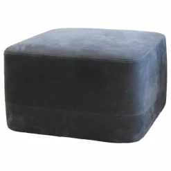 Poliform Hocker & Sitzsäcke|Hocker Pouf New York Leder Nabuk 5 Grafite Cat. Y Grau