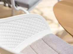 Gescova Essgruppen|Joval Indoor Tisch Plektron Eiche Massiv Gestell Weiß Pulverbeschichtet Mit Stuhl Eden Und Stuhl Kopenhagen