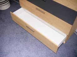 Disselkamp Kommoden & Sideboards|Jumbo-Kommode Montreal Balkeneiche Lack Basalt Grau