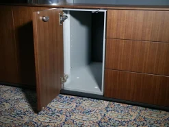 Walter Knoll Schreibtische & Sekretäre|Keypiece Communication Desk Nussbaum Höhenverstellbar Mit Leder Ein- Und Auflagen