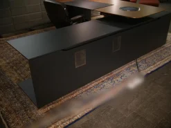 Walter Knoll Schreibtische & Sekretäre|Keypiece Communication Desk Nussbaum Höhenverstellbar Mit Leder Ein- Und Auflagen