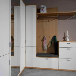 Musterring Wohnwände & Tv-Lowboards|Kira-System Brasilbraun mit Spiegel und Sitzkissen