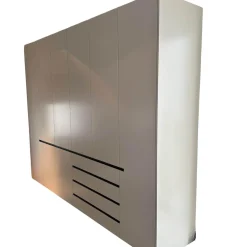 Interlübke Kleiderschränke|Kleiderschrank Collect Außen Lack Greige M08 Matt Weiß Grau Innen Lack Muschel M23 Matt Beige Grau Mit Beleuchtung