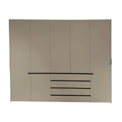 Interlübke Kleiderschränke|Kleiderschrank Collect Mattlack Außen M08 Greige Innen M23 Muschel Grau