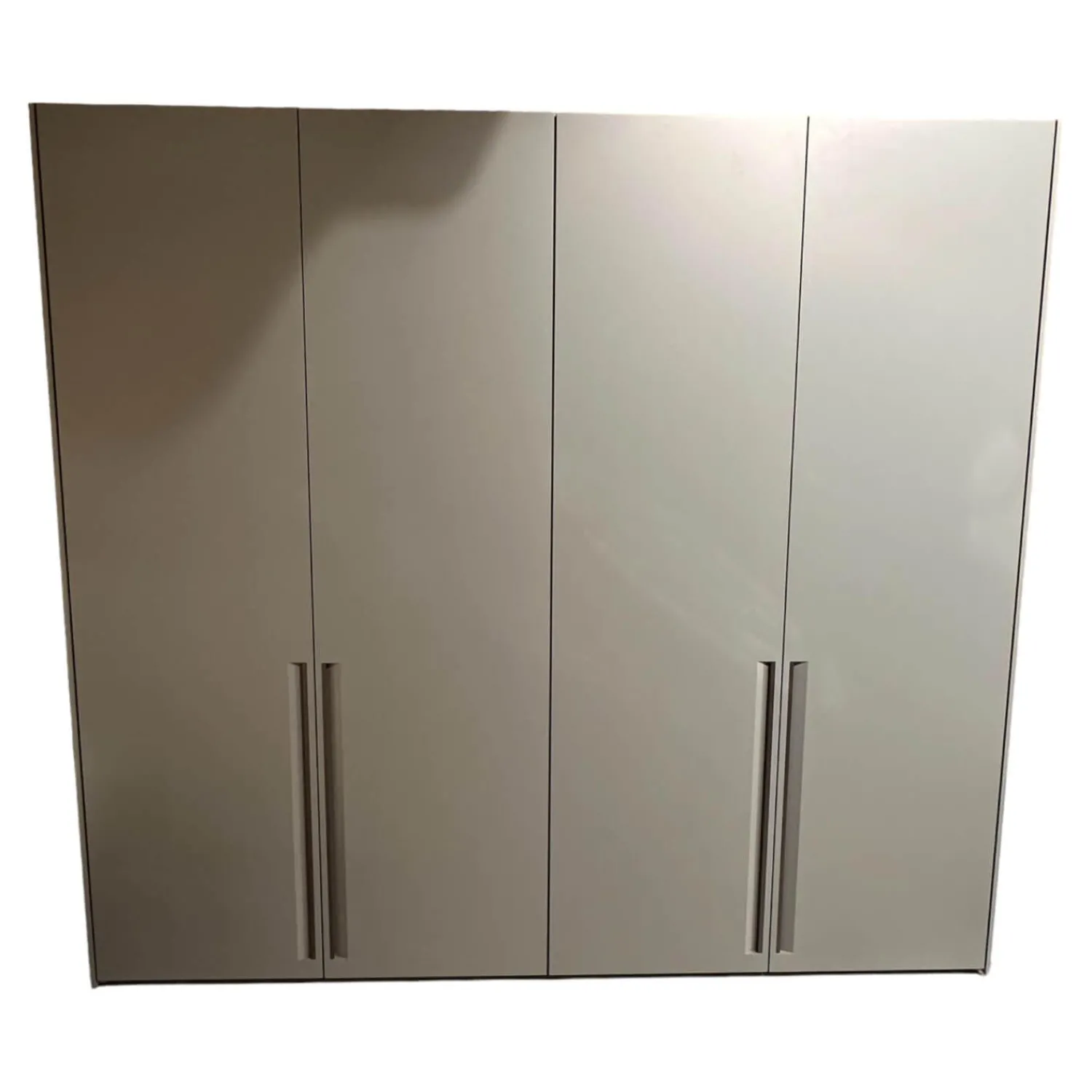 Molteni & C Kleiderschränke|Kleiderschrank Gliss Master Korpus Melaminbeschichtet Shantung Grau Front Lack Blaugrau Mit Drehtür