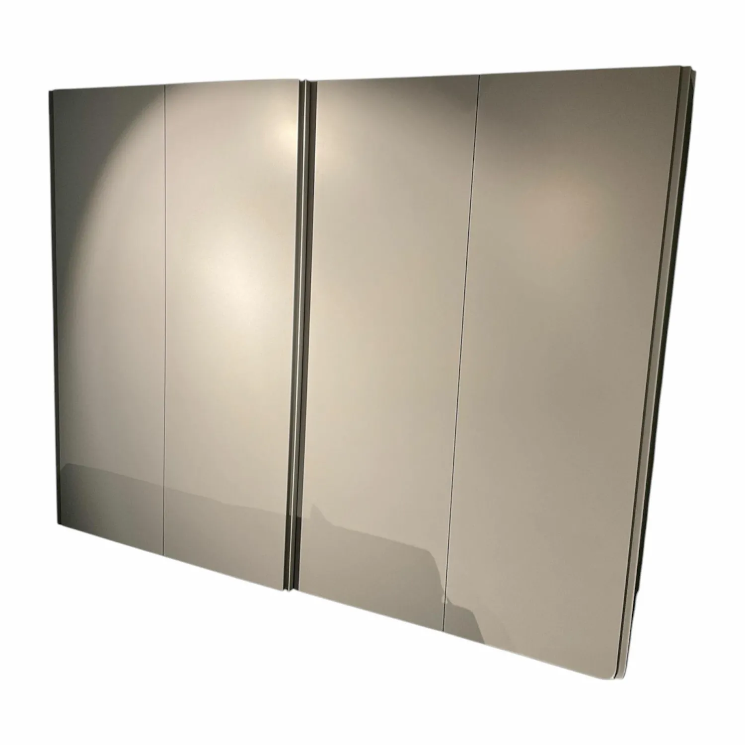 Kettnaker Kleiderschränke|Kleiderschrank Grip Lack Matt Lichtgrau Innen Eiche Melamin Anthrazit