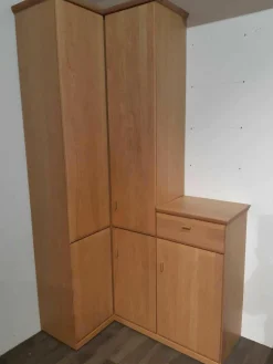 Rietberger Möbelwerke Kleiderschränke|Kleiderschrank Lando Eiche Sand Türen Massiv Korpus Furniert