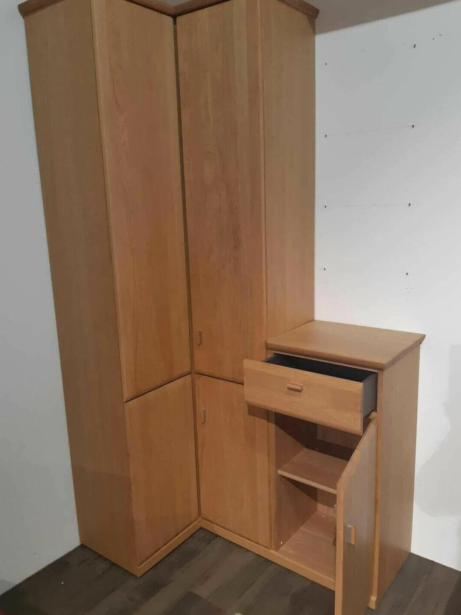 Rietberger Möbelwerke Kleiderschränke|Kleiderschrank Lando Eiche Sand Türen Massiv Korpus Furniert