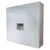 Piure Kleiderschränke|Kleiderschrank Line Mattlack P01 White Griffe P19 Dune Grau